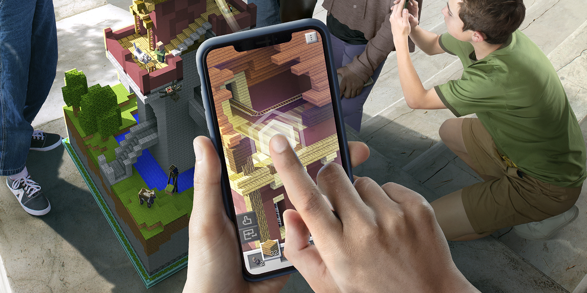 Minecraft Earth gets first live demo, coming to iOS “this summer
