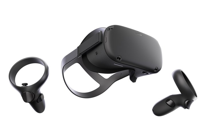 The original Oculus Quest 1 appears on a white background.