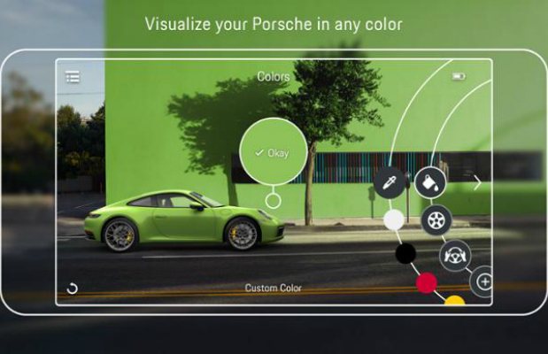 porsch augmented reality app porsche visualizer 2