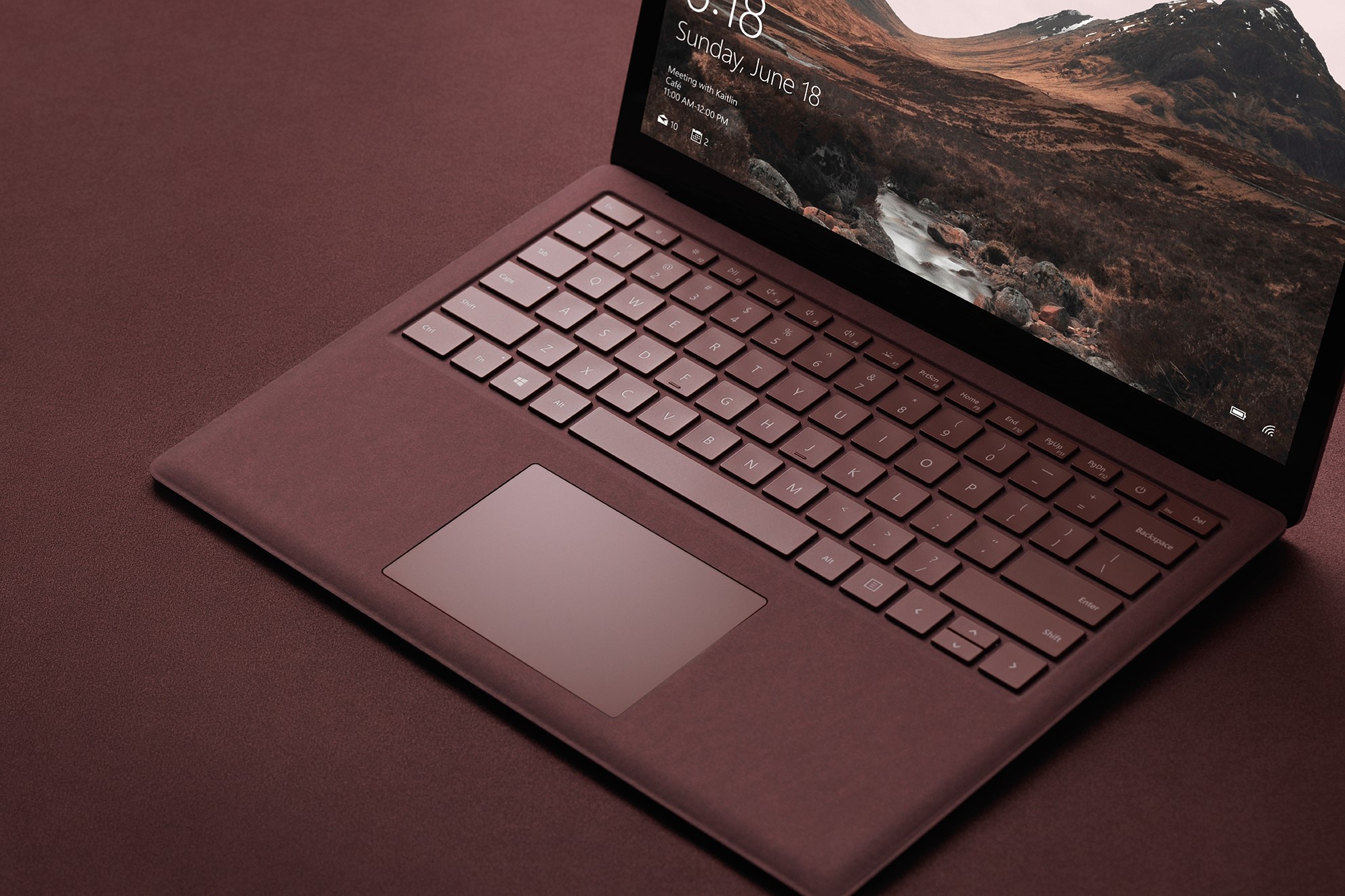 Stock photo of Surface laptop