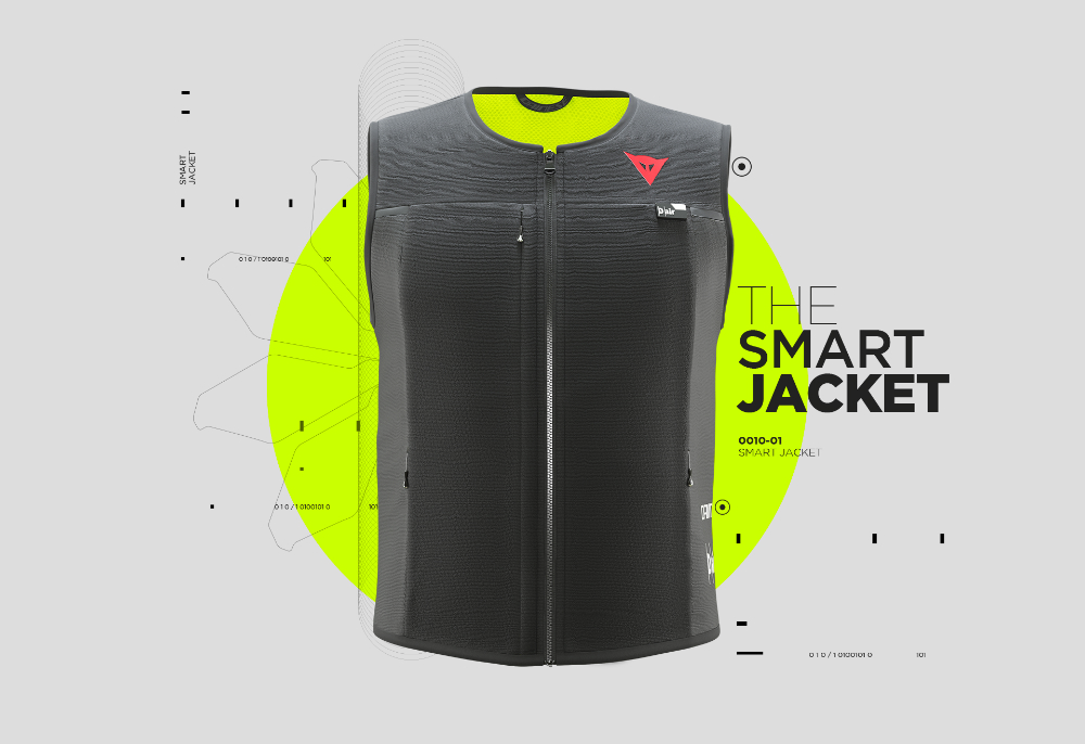 dainese smart jacket garment airbag breaks new ground so you wont get broken dair close up graphic