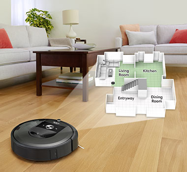 Roomba generating a map.