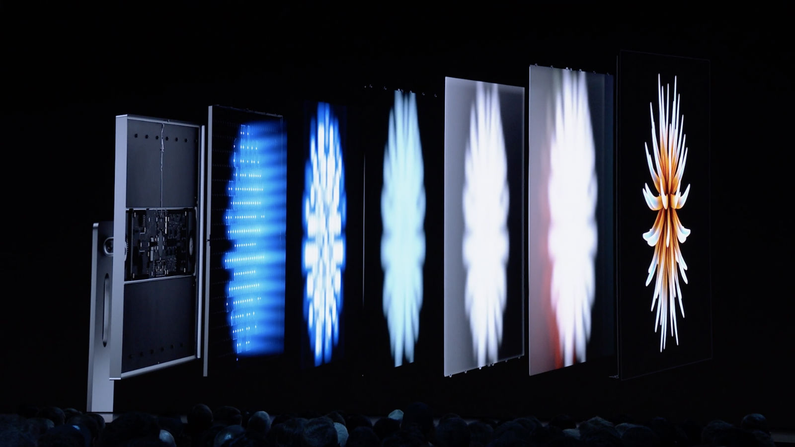Una retroiluminación LED en la pantalla Pro de Apple.