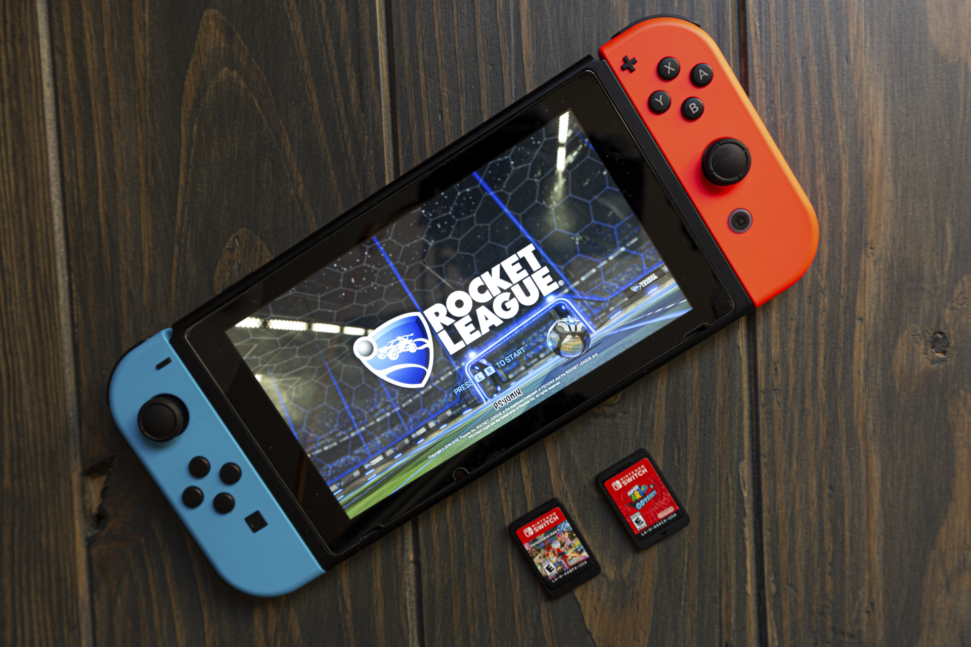 Nintendo Switch with Rocket League