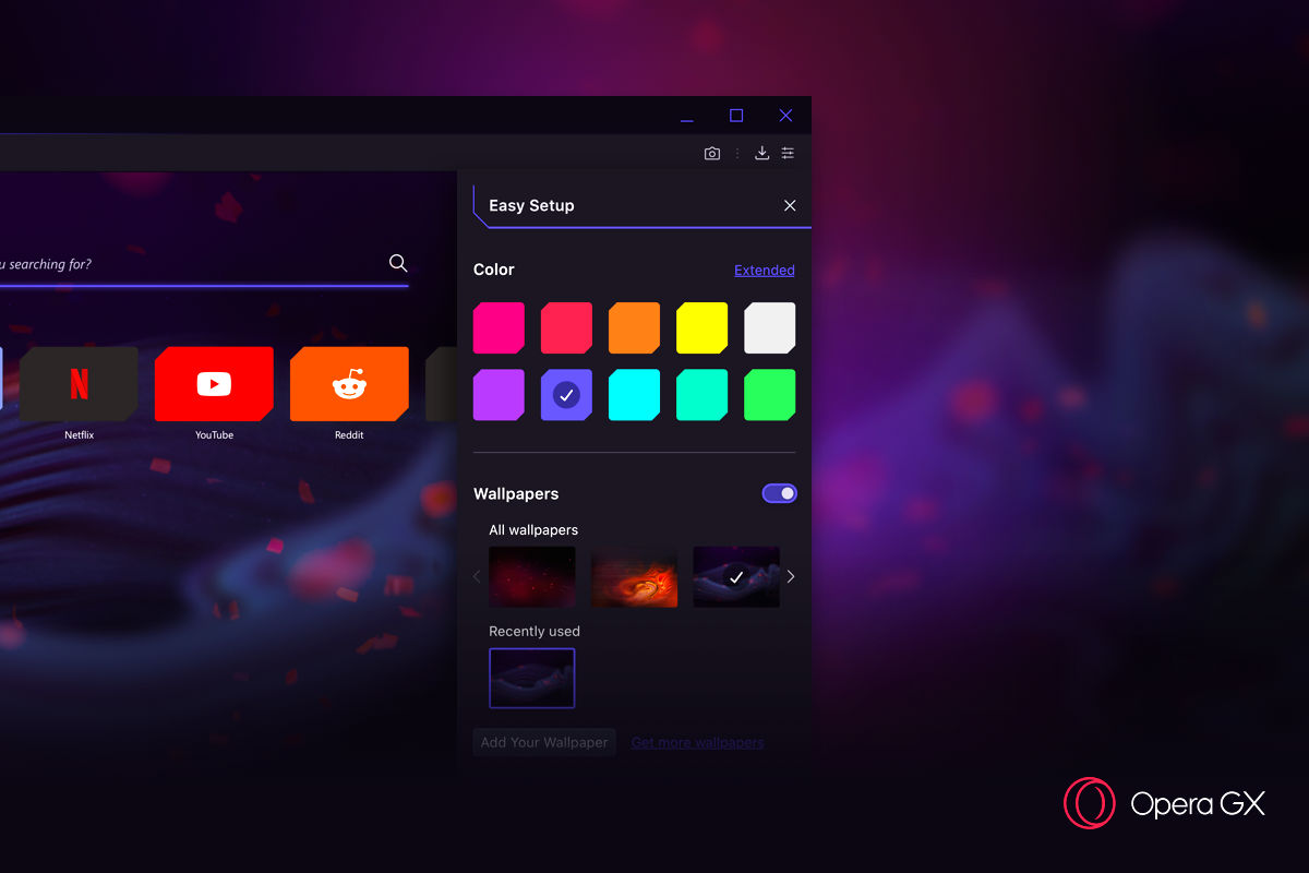 Opera GX is a gaming browser made especially for gamers