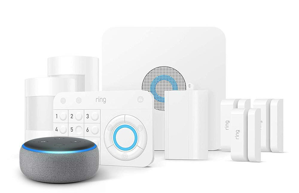 amazon slashes prices on security cameras and systems fathers day ring alarm 8 piece kit  echo dot 1