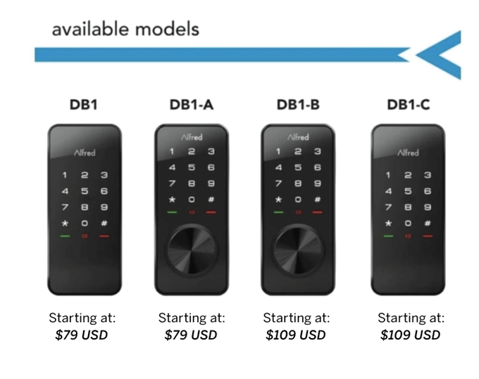 secure one touch control with alfred smart lock touchscreen deadbolt  models