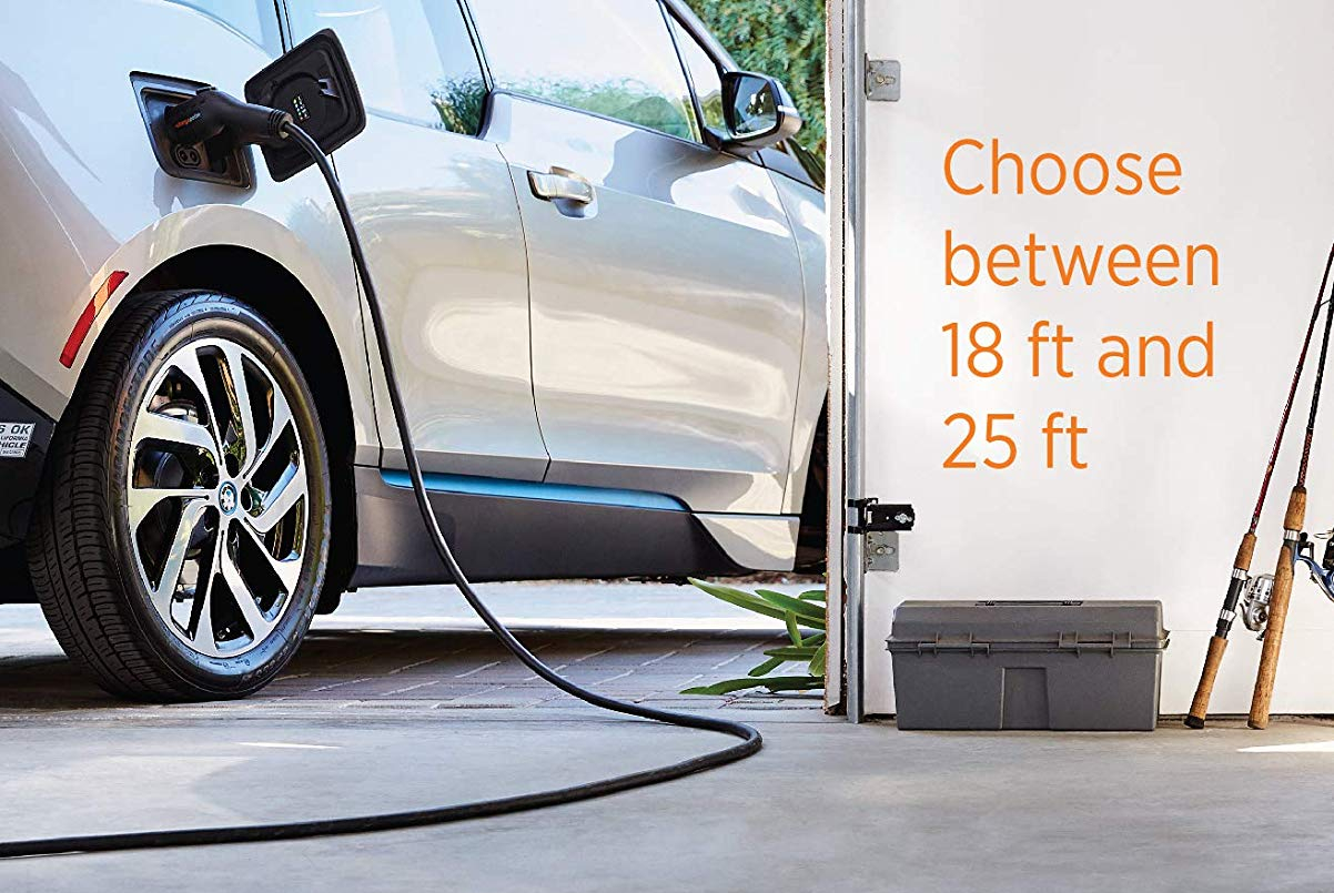 amazon cuts prices of juicebox and chargpoint level 2 home ev chargers chargepoint charger  hardwired 18 foot cable 3 1