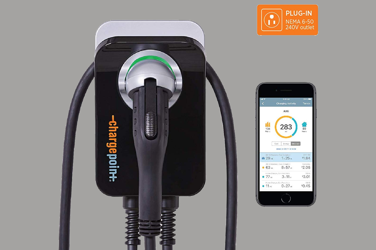 amazon cuts prices of juicebox and chargpoint level 2 home ev chargers chargepoint charger  plug in 18 foot cable 1