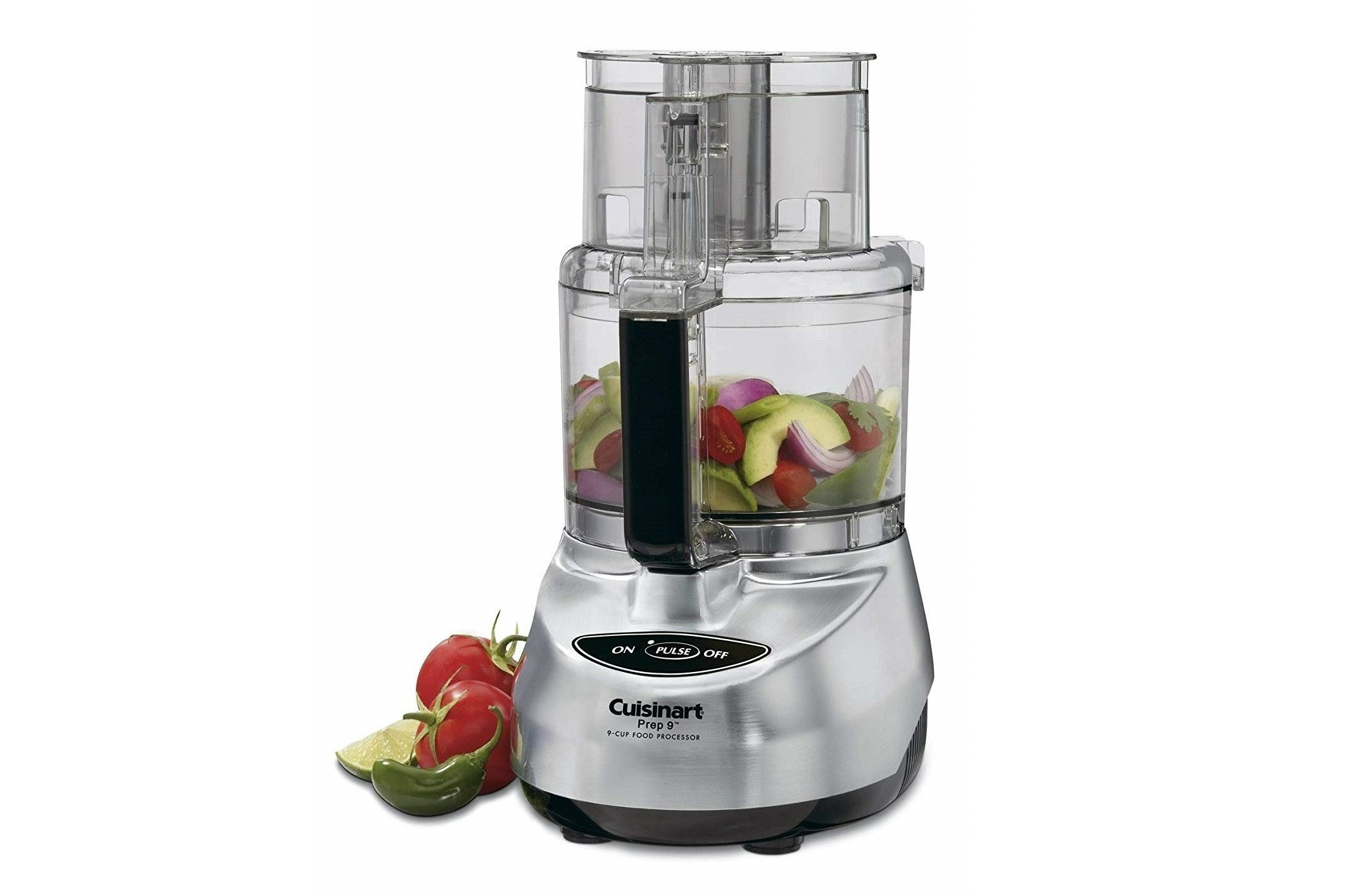 Cuisinart DLC-2009CHBMY Prep 9 9-Cup Food Processor, Brushed Stainless