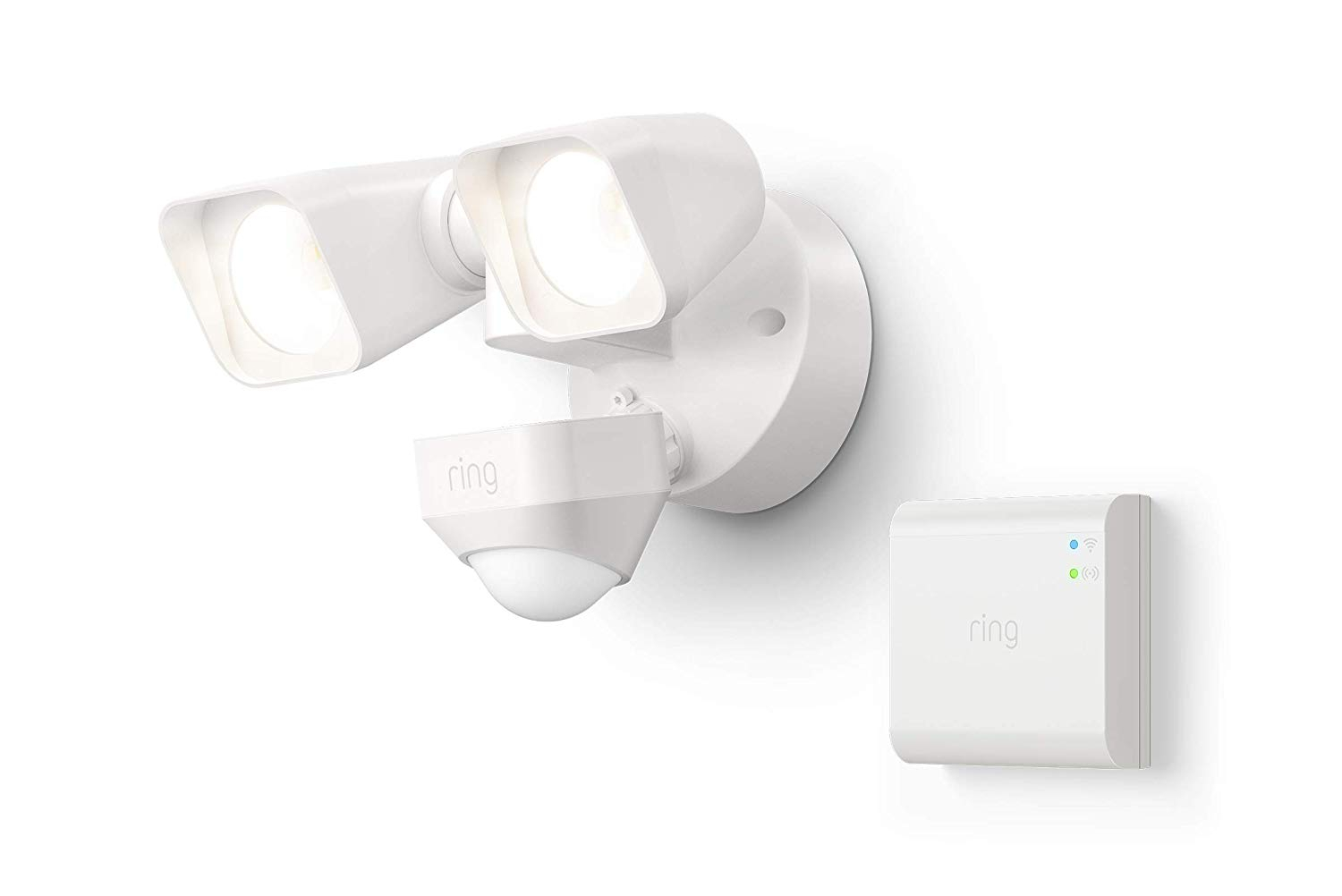 amazon drops pre prime day prices on ring smart lighting floodlights  floodlight wired white 1