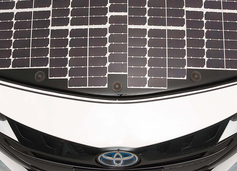 toyota has covered a prius in solar cells to add 27 miles its range 1