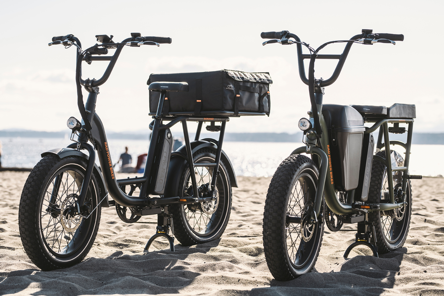 versatile radrunner electric utility bike can carry a passenger or cargo 2  1