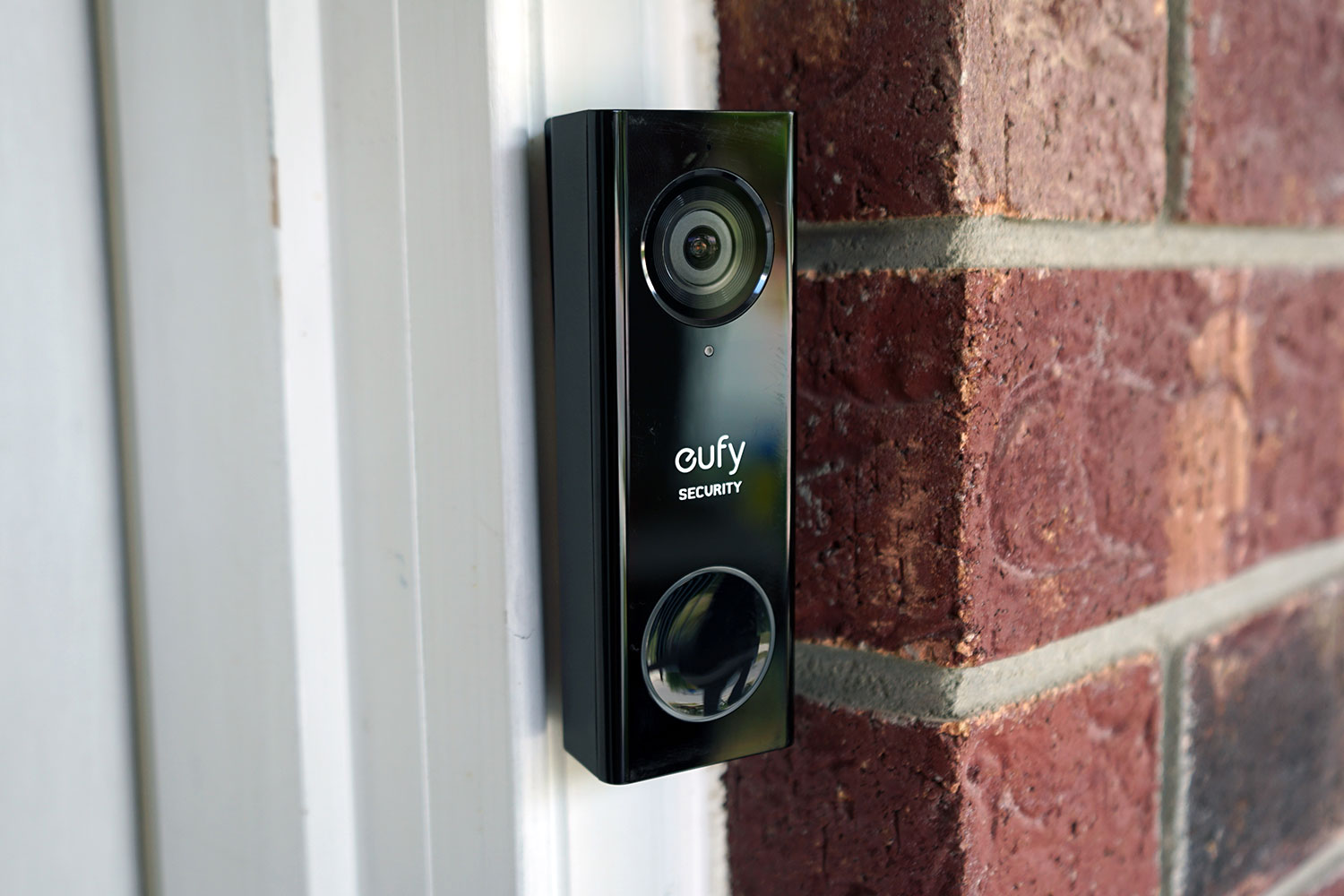 eufy Security eufy Security Video lock Wireless Wi-Fi Compatible Smart  Video Doorbell in Black at