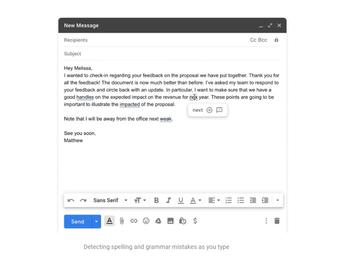 Gmail Will Fix Your Spelling and Grammar Errors Automatically | Digital ...