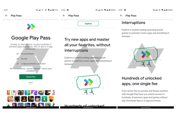New Google Play Pass subscription bundles 350+ apps