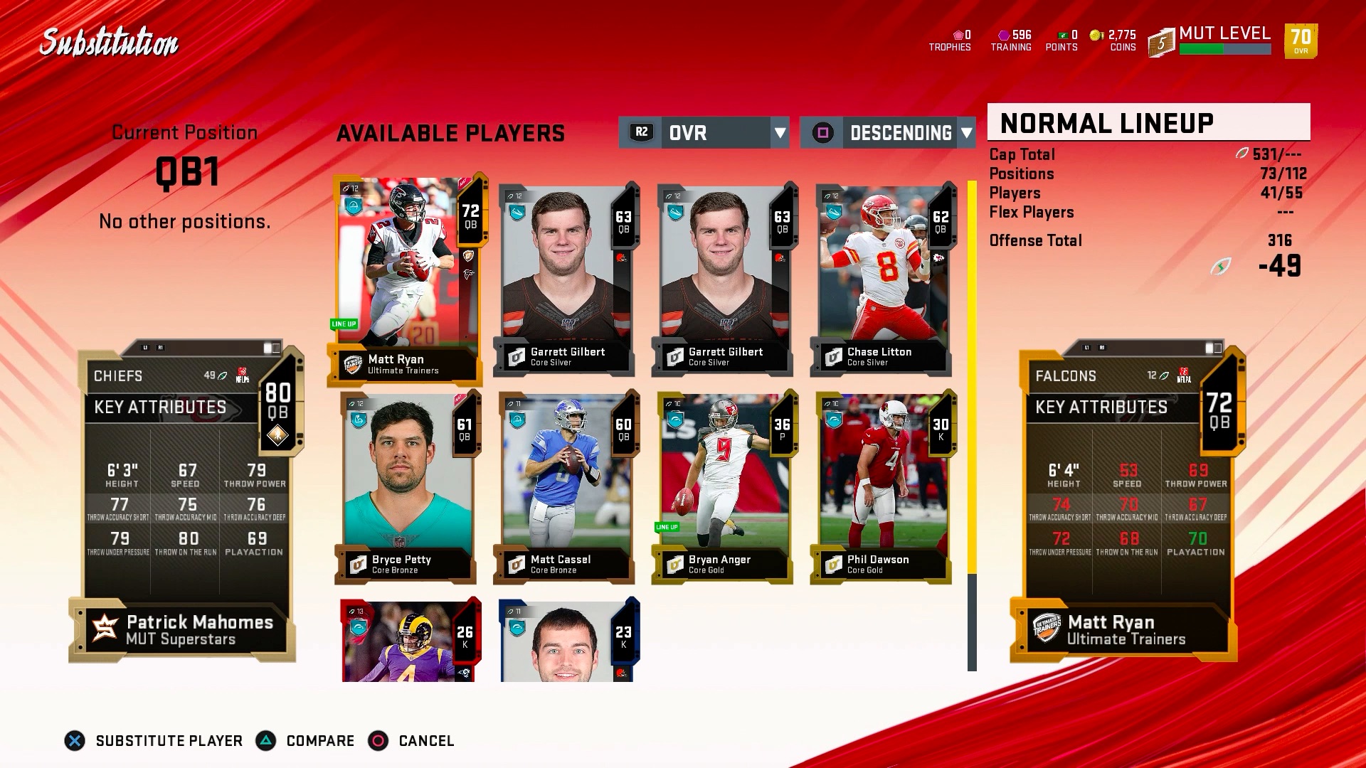 mut card prices ps5