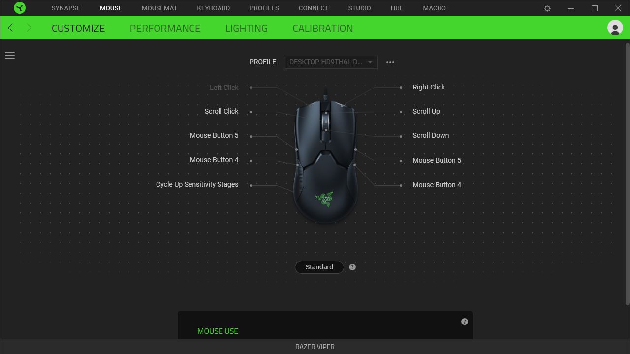 razer viper review razor vipe settings buttons