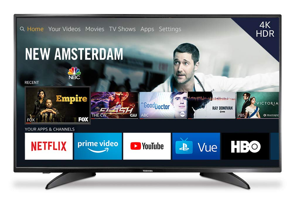 amazon fire tv sale on streaming media sticks dvrs and smart toshiba 43lf621u19 43 inch 4k ultra hd led hdr  edition 1
