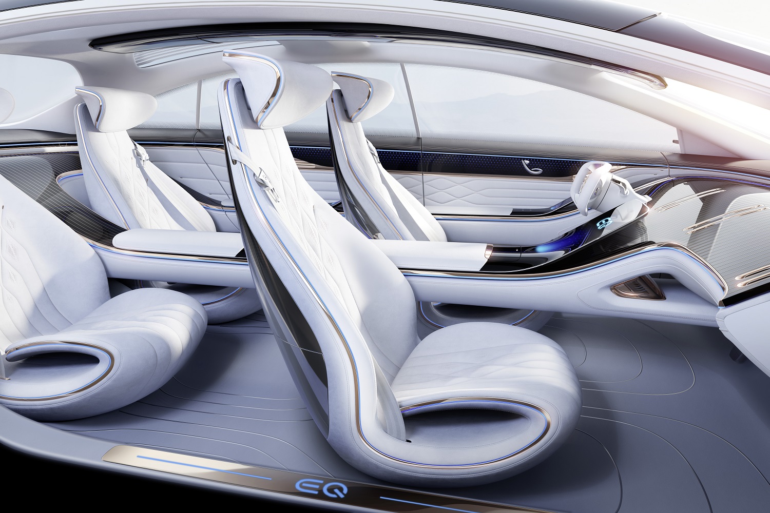 2019 mercedes benz eqs concept previews electric luxury sedan vision  iaa