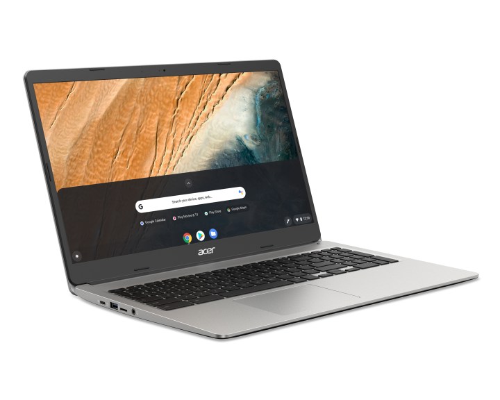 An Acer 315 Chromebook with 15.6-inch display on a white background.