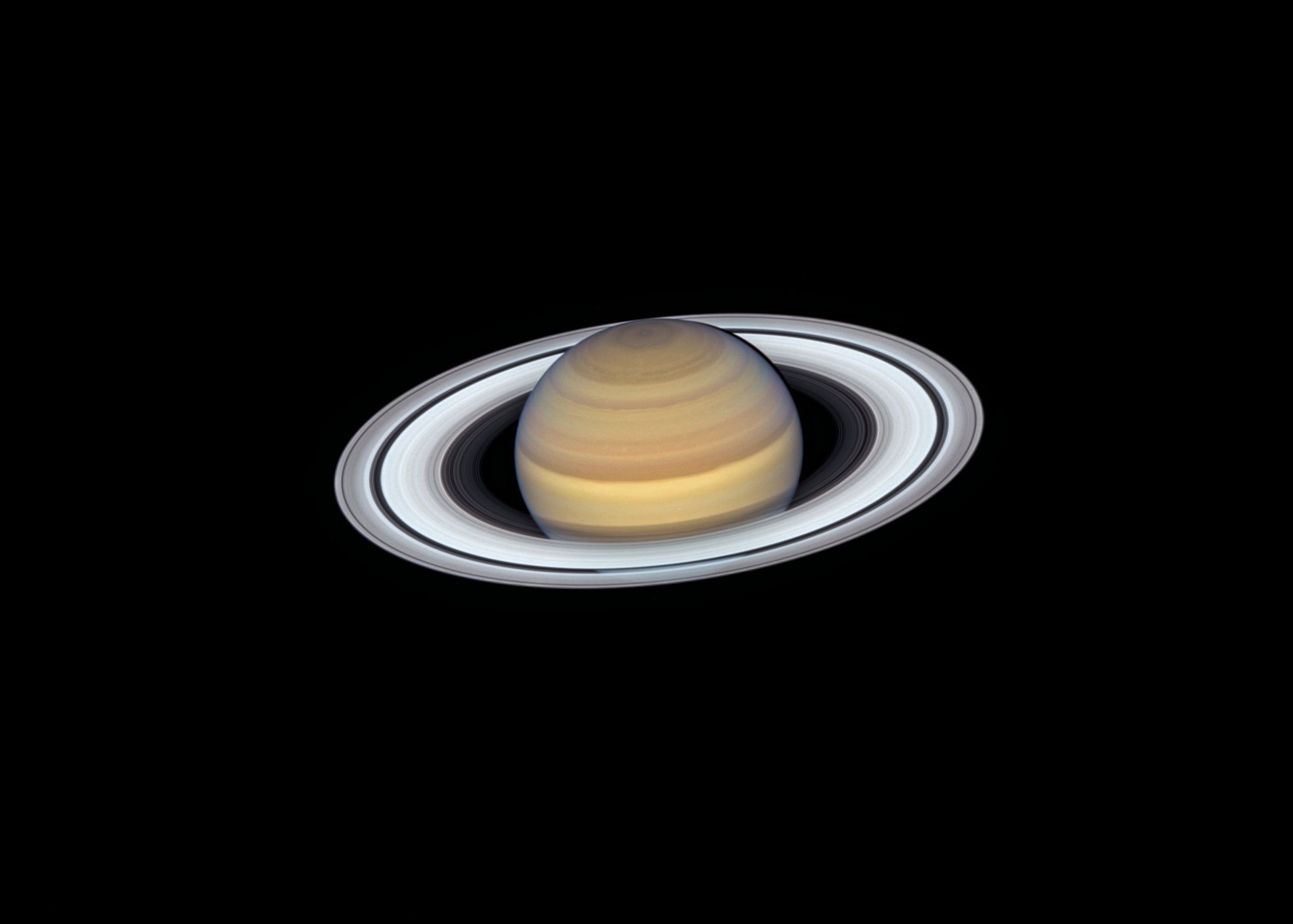 Saturn Hubble Space Telescope Image
