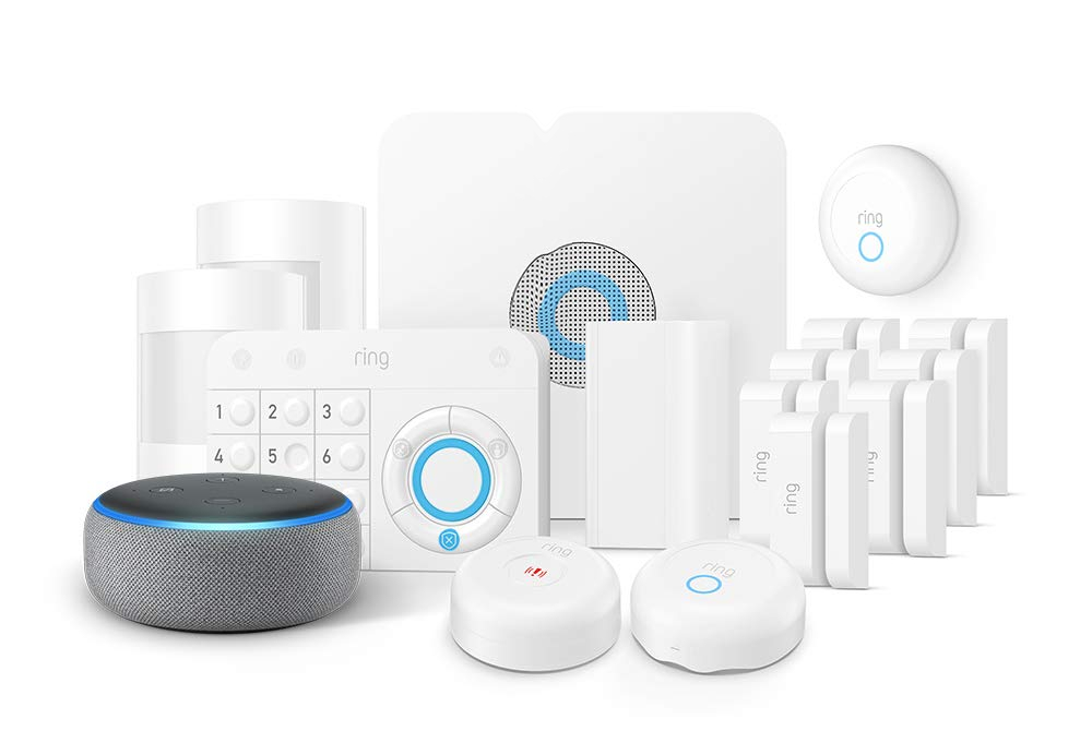 amazon slashes prices on ring alarm systems and throws in a free echo dot enhanced protection kit  1