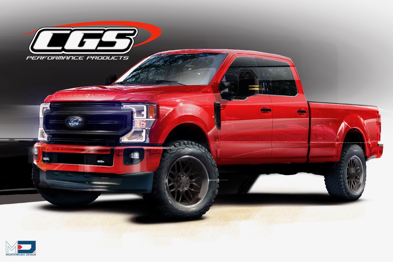 2020 ford f series super duty at sema 2019 cgs performance products 250 tremor crew cab with black appearance package