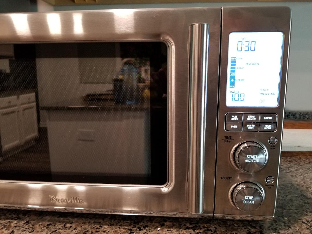 breville combi wave 3 in 1 smart oven control buttons and lcd display
