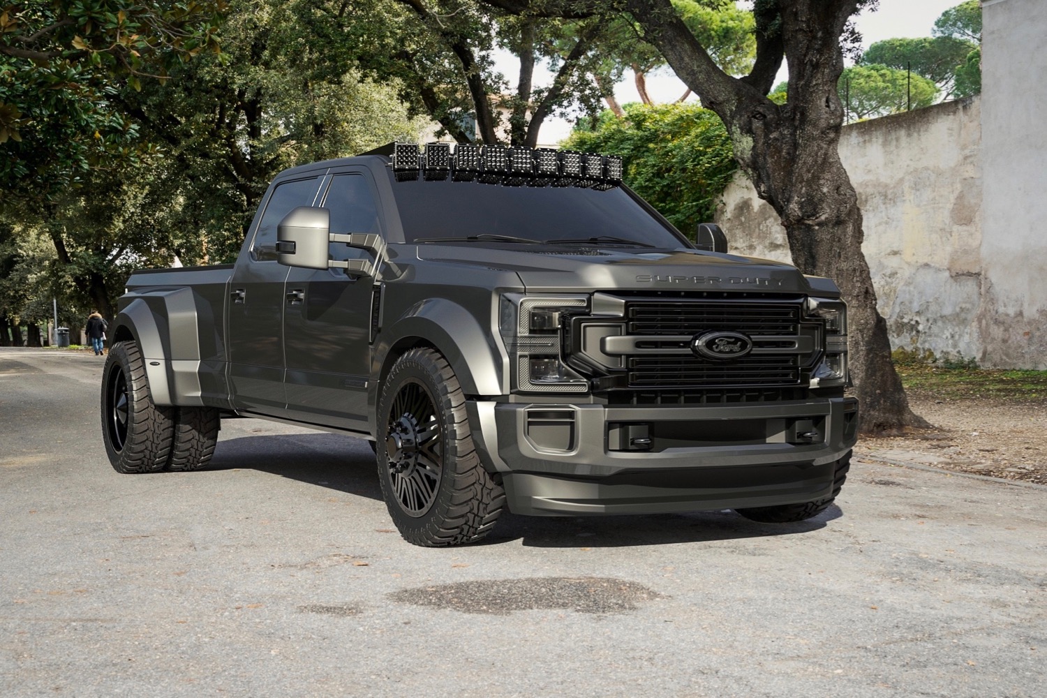 2020 ford f series super duty at sema 2019 deberti design 450 platinum crew cab