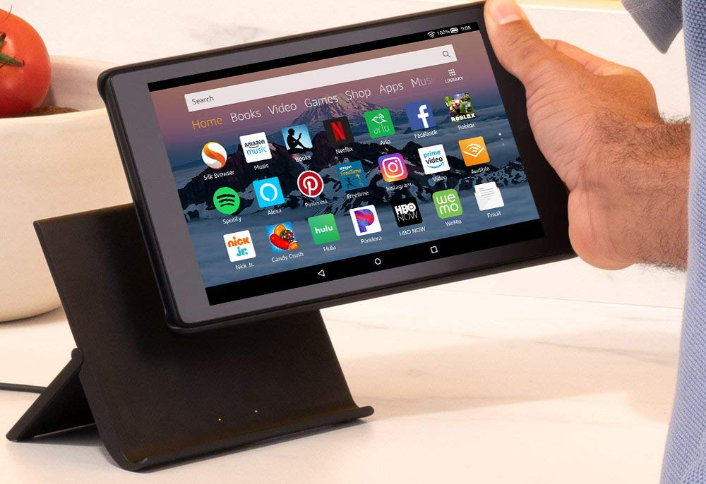 amazon slashes the prices on fire 7 and hd 8 tablets plus kids editions tablet show mode charging dock 5  1