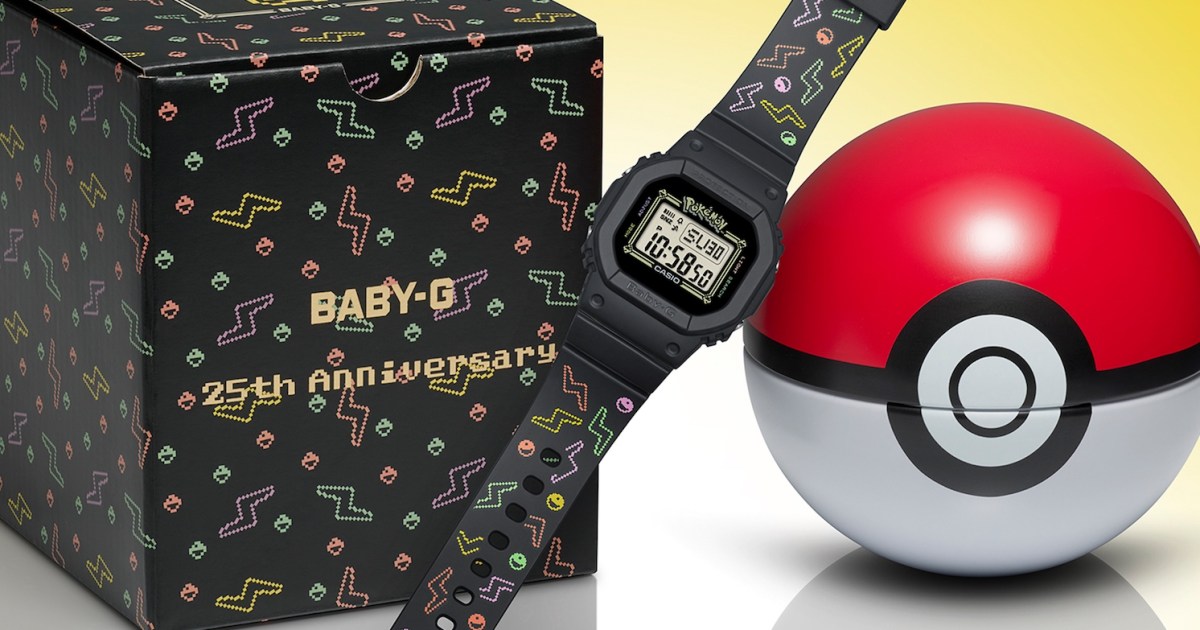 G-Shock Has Made the Ultimate Retro-cool Baby-G Pokémon Watch