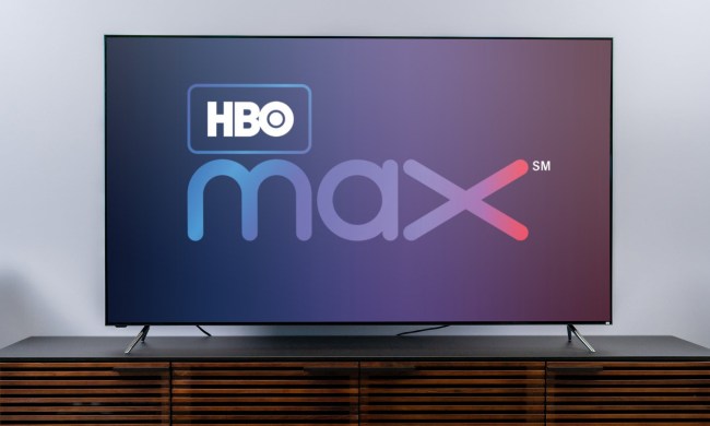 HBO Max logo on a tv screen.