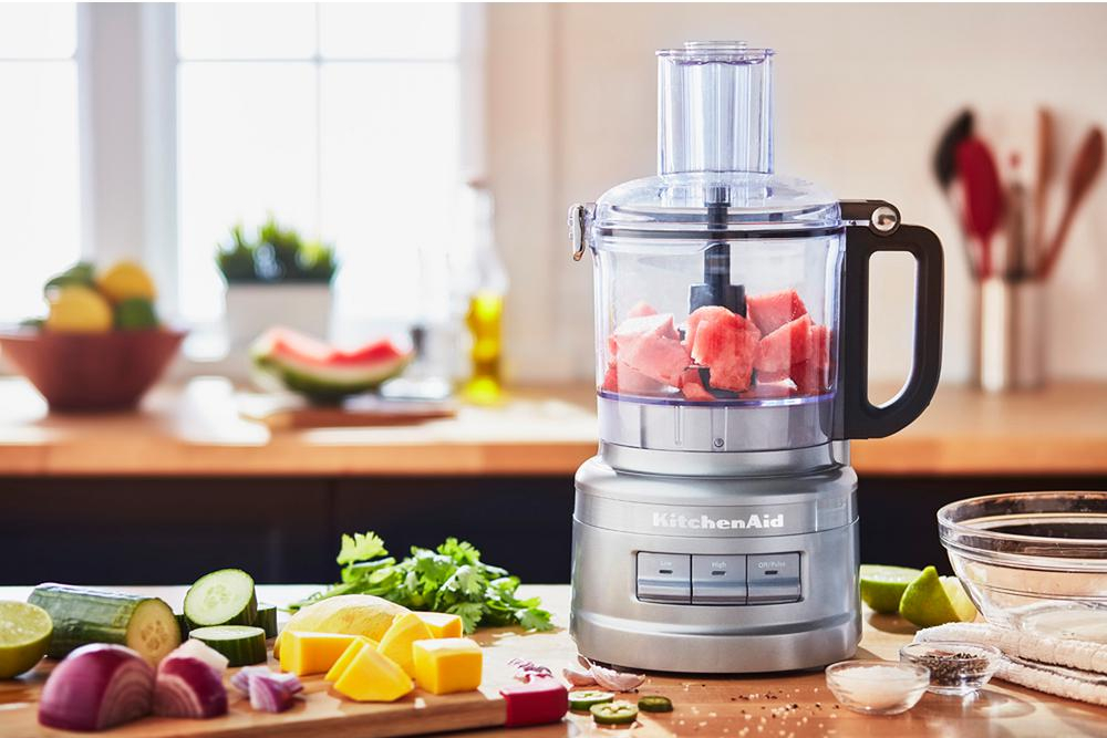 home depot drops prices on kitchenaid mixers espresso maker and food processor 7 cup 3 speed contour silver  1
