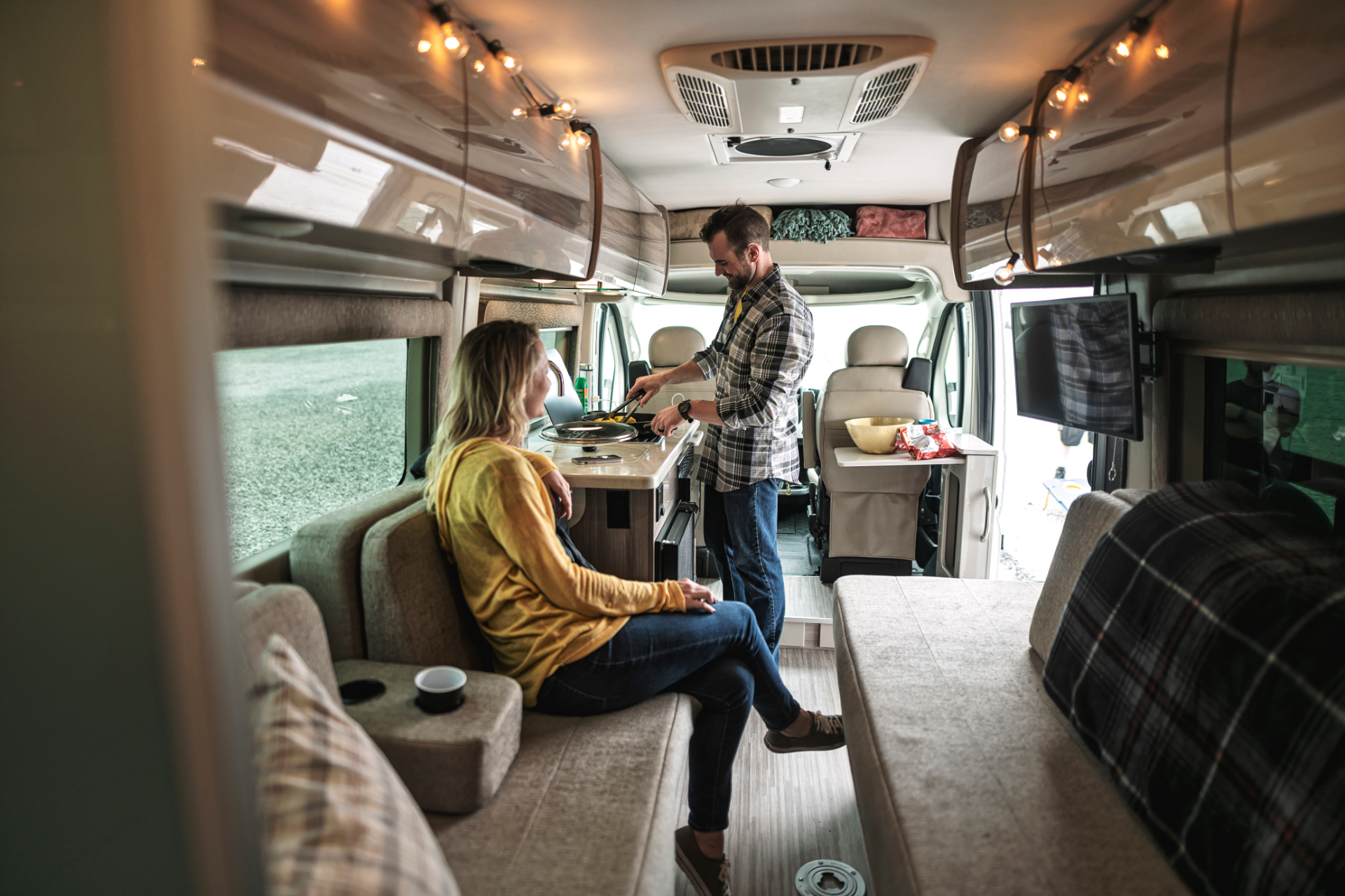 take your tech on the road with thor sequence smart class b rv motorcoach 3