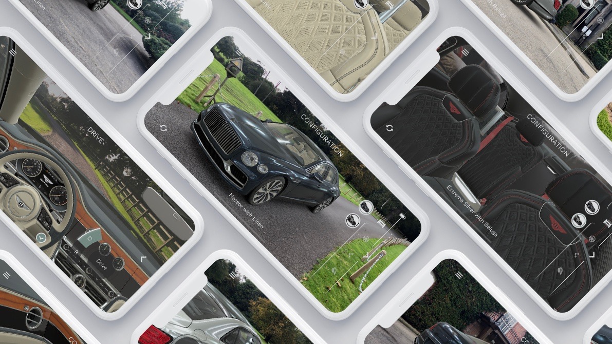 2020 bentley flying spur augmented reality app for ios and android ar