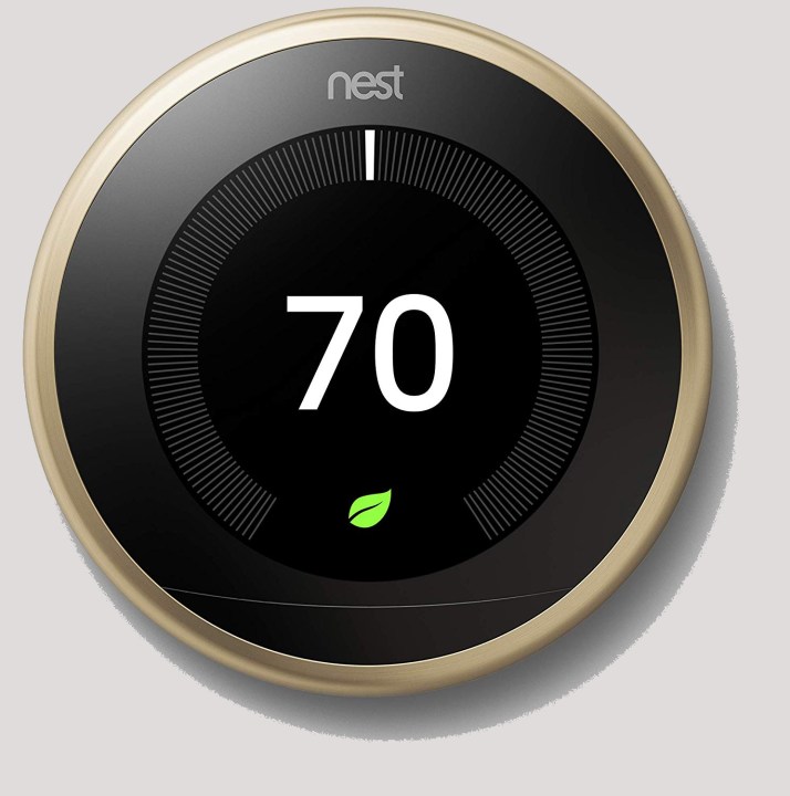 Nest Learning Thermostat set to 70 degrees.