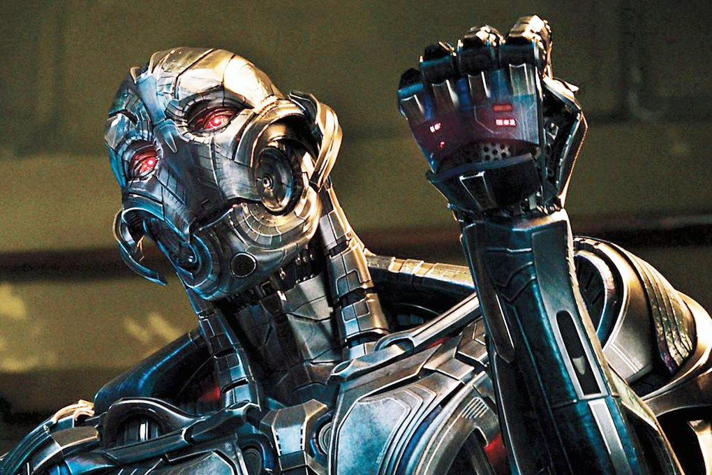 ultron in avengers 2 makes a fist