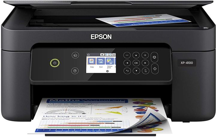 The Epson Expression Home XP-4100 all-in-one printer.