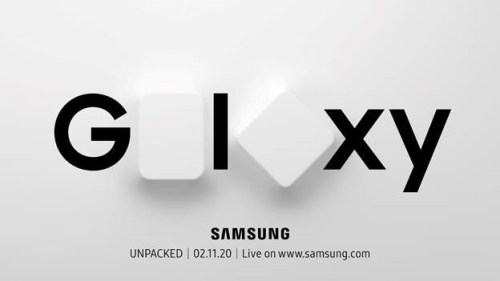 The logo for the Galaxy Unpacked 2020 event