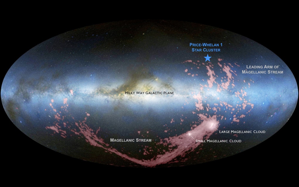 A map of the Milky Way.