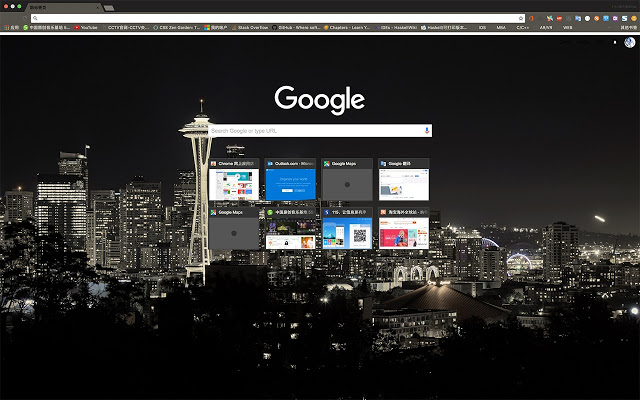 Seattle Night Chrome theme.