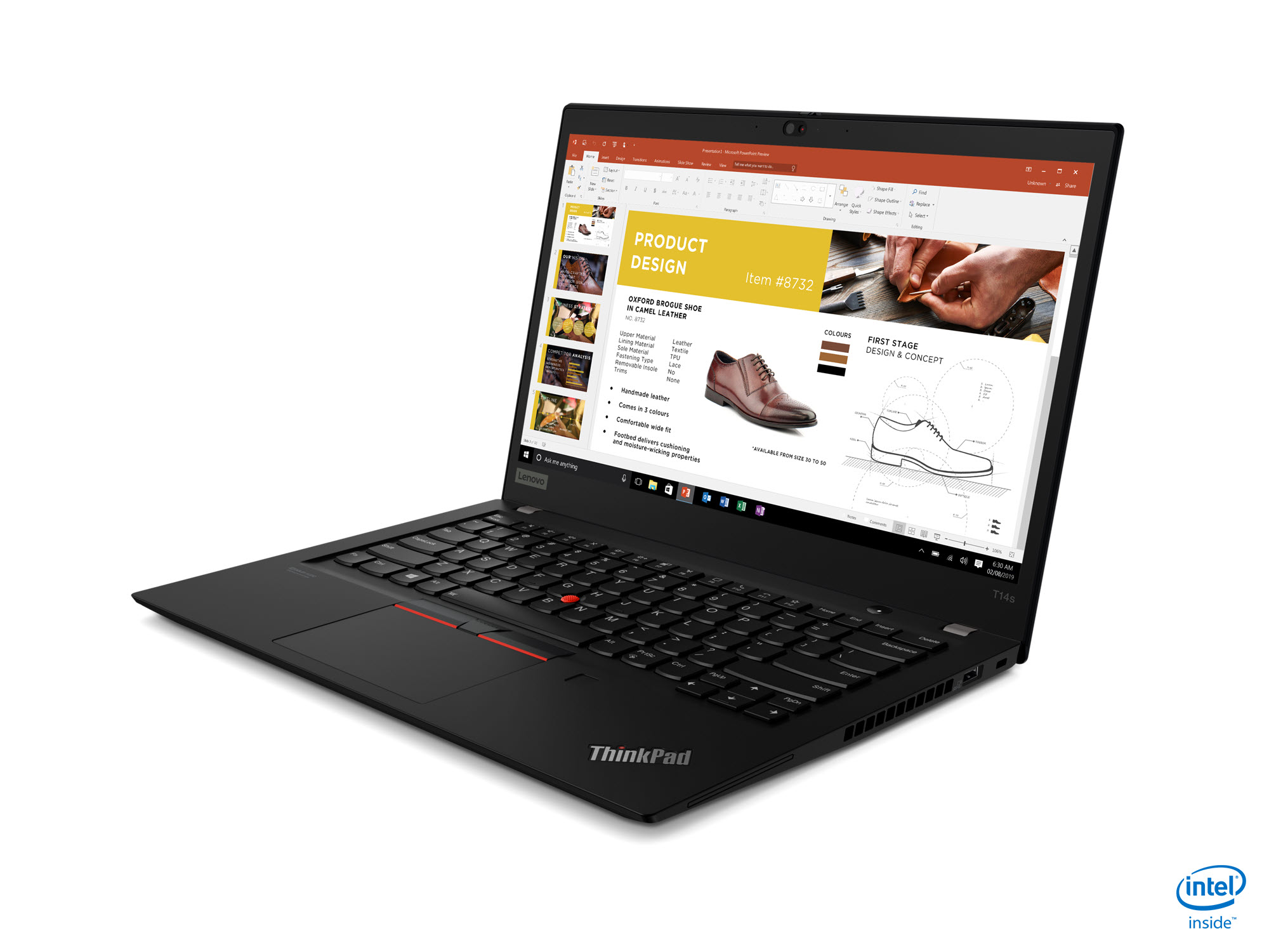 lenovo announces new thinkpad l x and t models for 2020 04 t14s black hero intel front facing left
