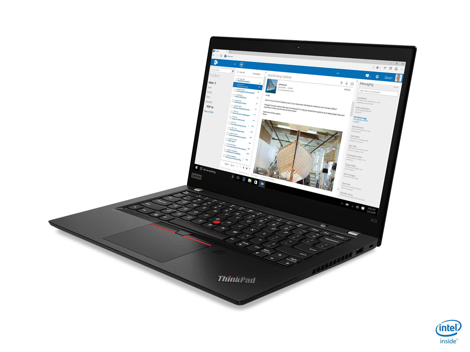 lenovo announces new thinkpad l x and t models for 2020 04 x13 black hero intel front facing left  copy