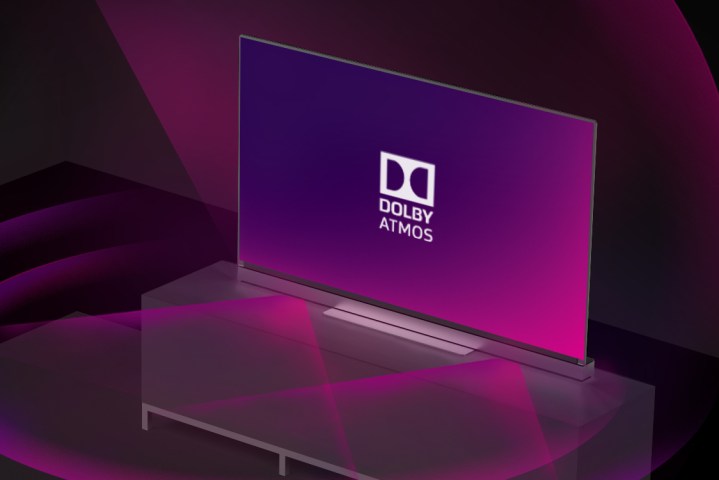 Dolby Atmos TV su un supporto. 