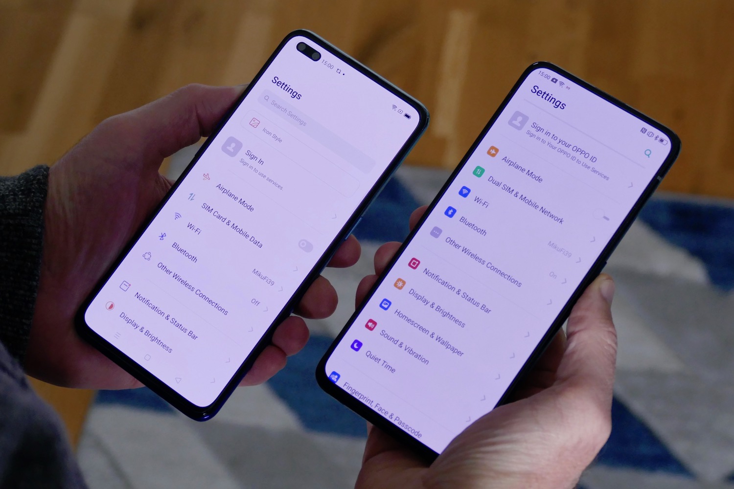 oppo reno 3 pro hands on features price photos release date coloros 7 settings screen