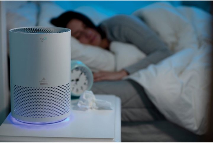 tech news Sleeping to the soothing sound of an air purifier.