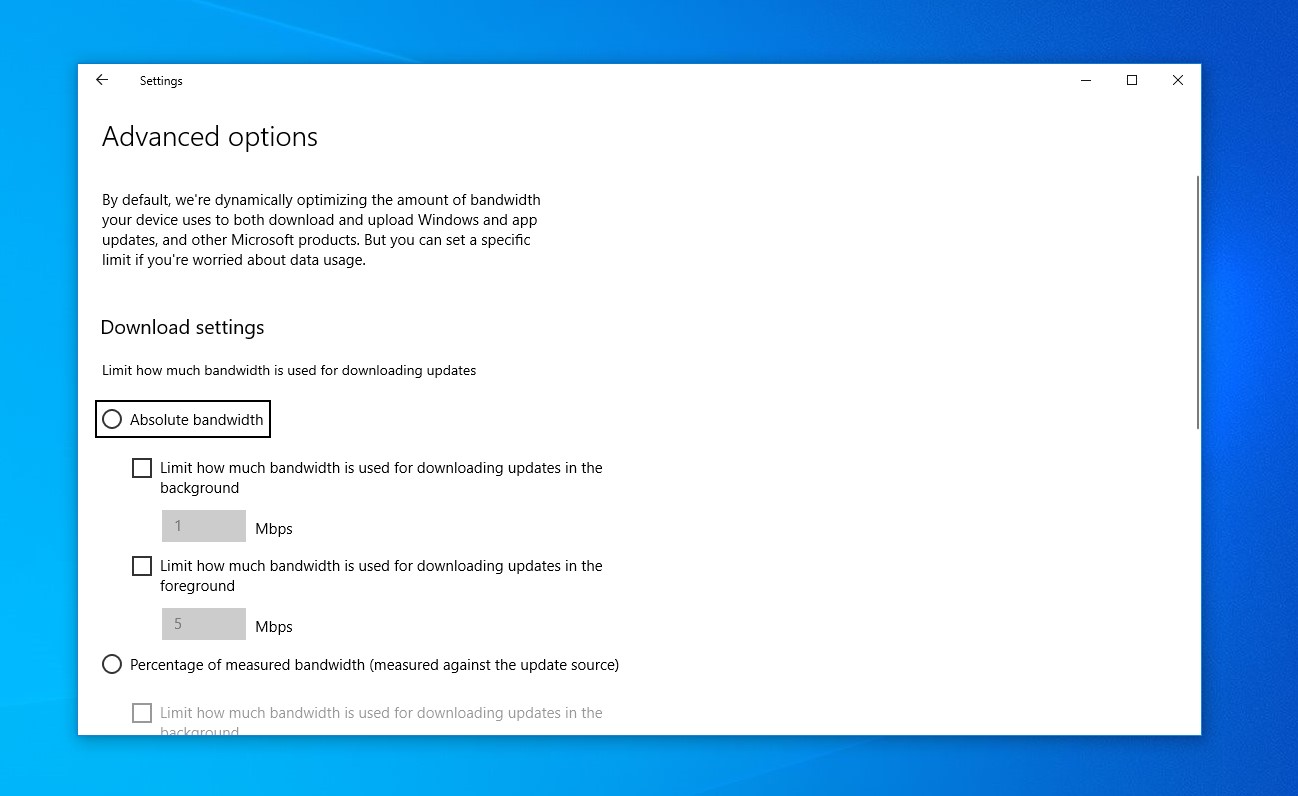 windows 10 may 2020 update review settings 20h1 3