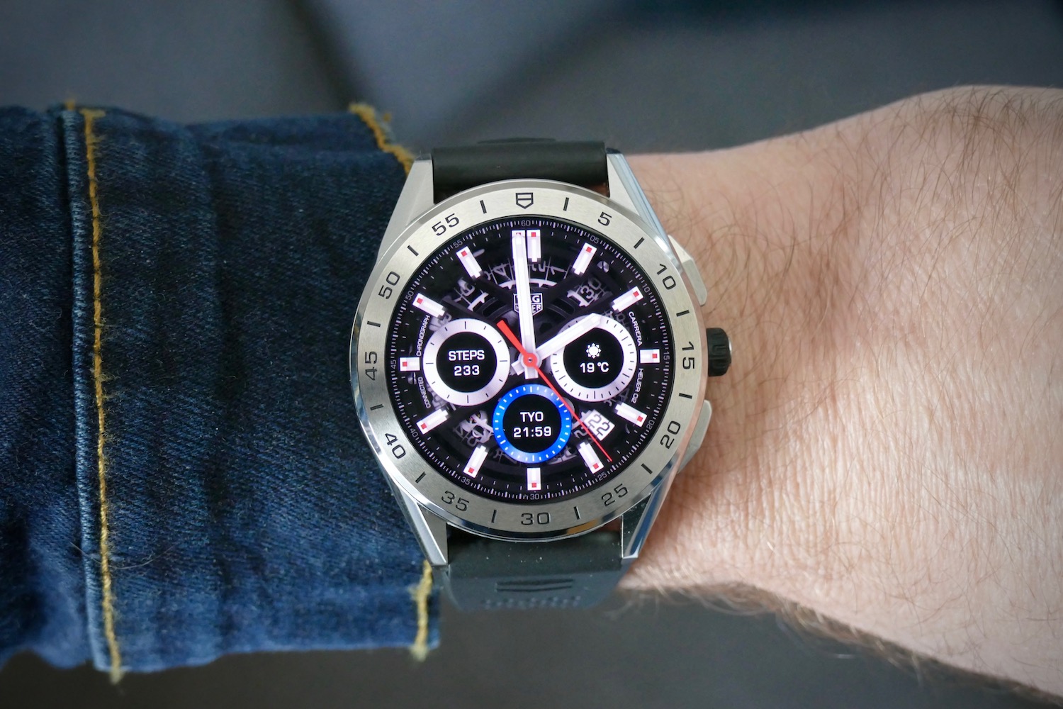 tag heuer connected 2020 smartwatch review 02 face