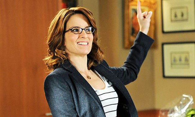 Tina Fey in a scene from the series 30 Rock.